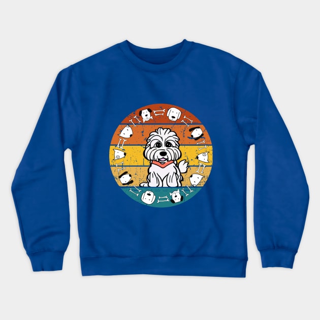 Maltipoo dog cute puppy friend Crewneck Sweatshirt by Greenmillion